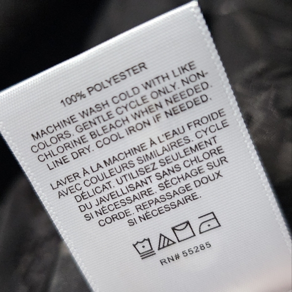 EXPRESS Black Floral Sheer Wrap Blouse, XS - Picture 6 of 6